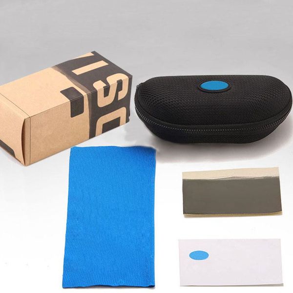 

retail box and accessories for brand sunglasses case hard zipper case box cleaning cloth for glasses outdoor sport fashion sunglasses