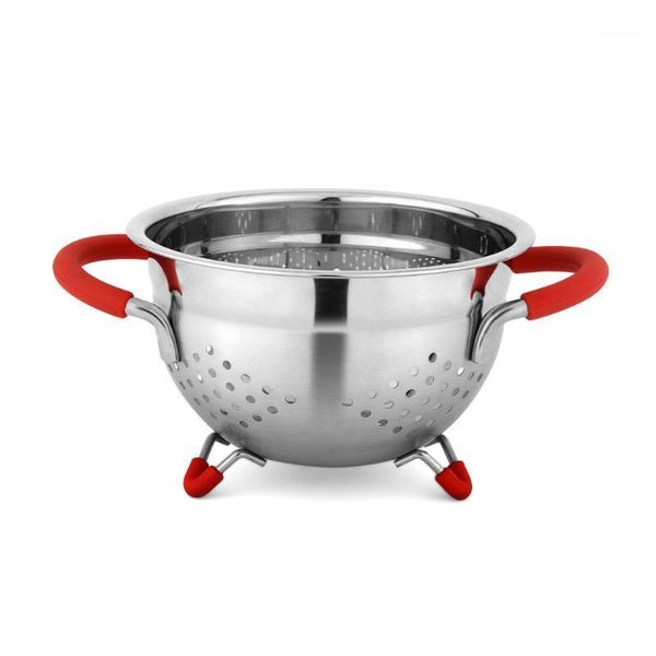 

storage bottles & jars stainless steel mesh fruit basket with handle flush vegetable drainer drainage tool1