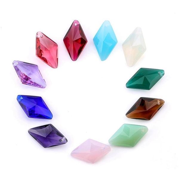 

2m shiny 6320 rhombus beads austria glass beads crystal rhinestones 6320 rhombus pendant charms for earring necklac jllfol