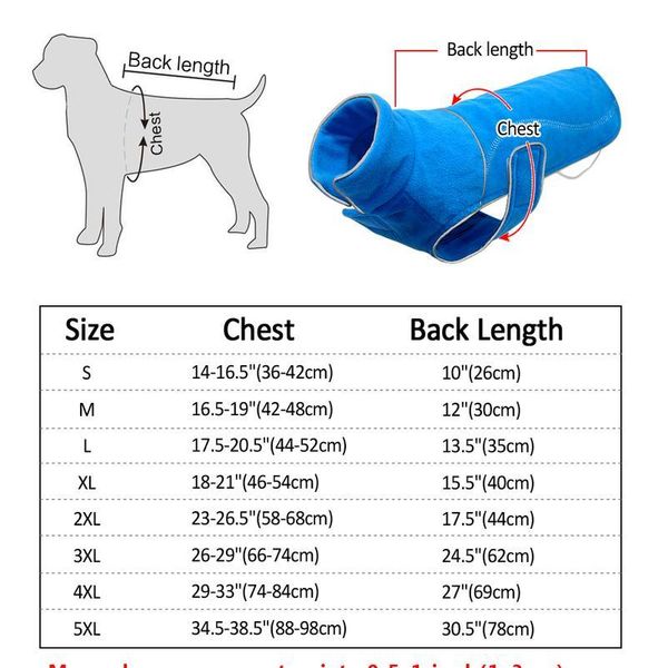 

winter fleece dog coat jacket for small dogs chihuahua pug warm puppy large dogs vest clothing reflective roupa cachor sqcyhf