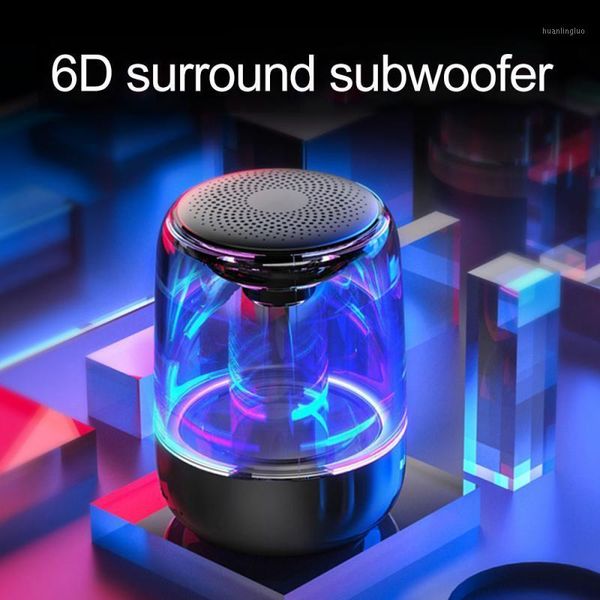 

portable speakers speaker romantic colorful light bluetooth wireless waterproof stereo column tf card mobile phone1