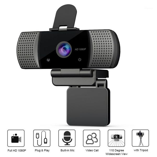 

hd 1080p usb webcam built-in noise cancellation microphone dynamic resolution high-end video call camera new dropshipping1