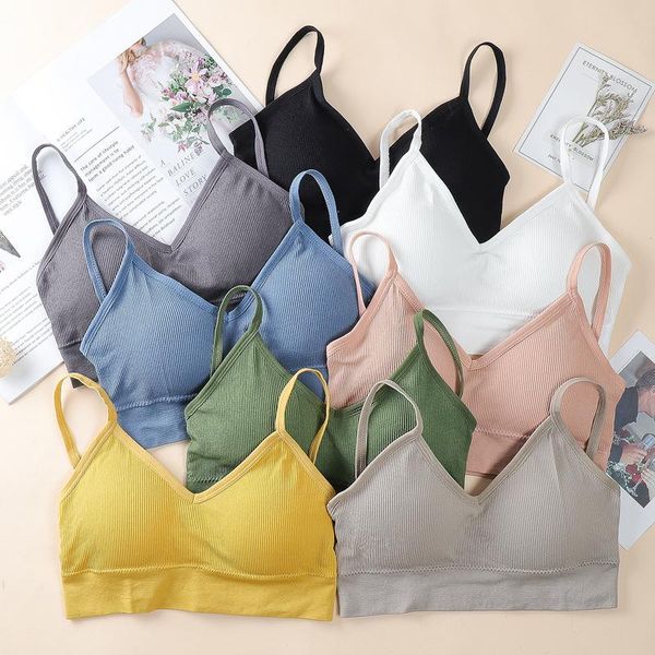 

bras wireless cross hollowed-out back underwear women gather integrated chest pad wipe push up bra lingerie bralette, Red;black