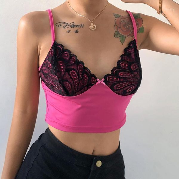 

clubwear y2k summer tees women fashion lace patchwork cute camis bodycon mini milkmaid cropped 20201, White