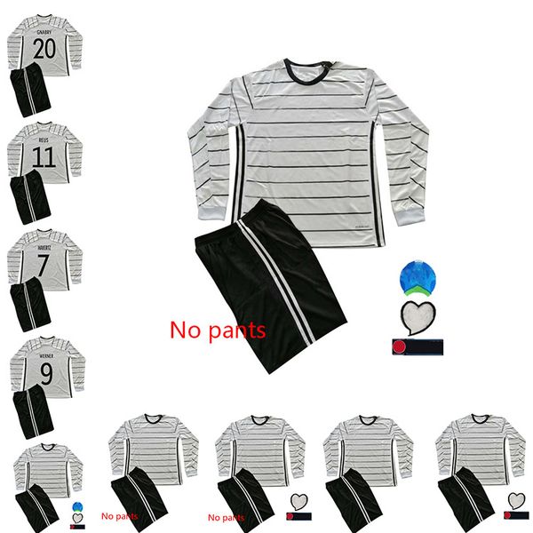 

size: s - xxl top германия 2020long рукава футбол джерси домашний комплект hummels kroos draxler reus muller potze kimmich gundogan thailand, Black;yellow