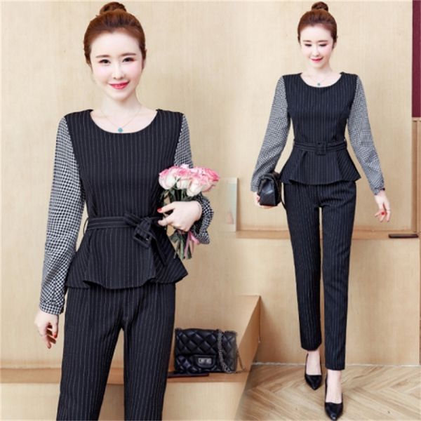 

listed lady's office outfits sets of two female clothes femme 62pe, White