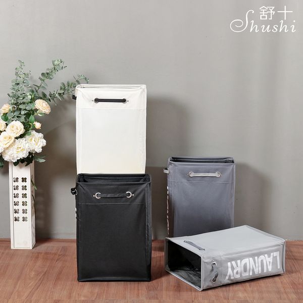 Shushi venda cesto de roupa dobrável à prova d'água multifuncional canto fino cesto de roupa suja cesto de armazenamento de pano T202745