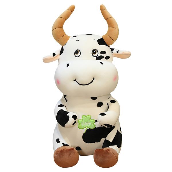 

baby cow doll plush toy ragdoll mascot for the year of the ox hold pillow sleep