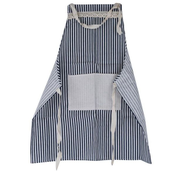 

aprons anti oil cotton linen red stripes pocket kitchen lovely pure apron men work clothes cooking lady around the waist