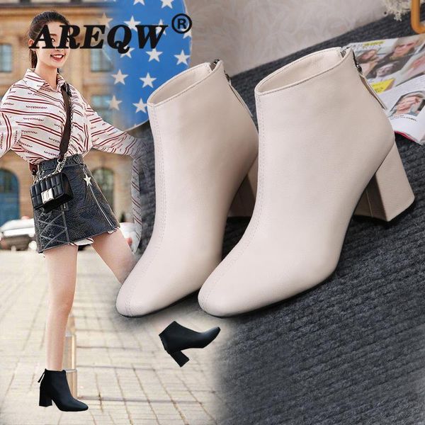 

2020 Autumn Winter New Boots Ladies Pointed Toe High-heeled Women's Boots, Black