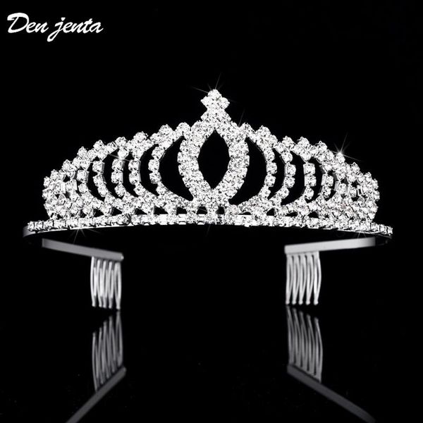 

fashion wedding hair tiaras and crowns rhinestone crystal crowns hair headband princess bridal jewelry accessories, Golden;silver