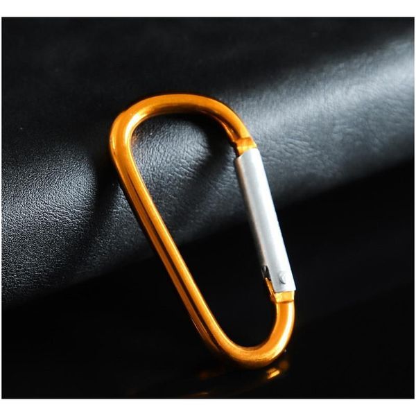 

in stock aluminum alloy carabiner type d buckle outdoor climbing safety insurance buckle spring hook luggage b sqcjls ppshop01
