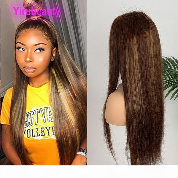 

malaysian human hair 4 27# lace front wig silky straight 4 27 color 13*4 lace front wigs virgin hair products 8-28inch adjustable, Black;brown