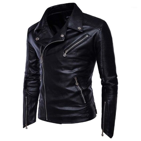

men winter autumn solid color jacket zipper long sleeve coats blouses clothing us size up to 3xl hip hop slim fit pilot1, Black;brown