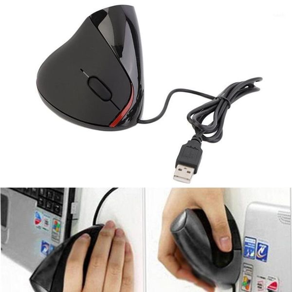 

5d wired optical gaming mouse with usb portable 2400dpi 2.4gh ergonomic upright vertical mouse for desk& lap