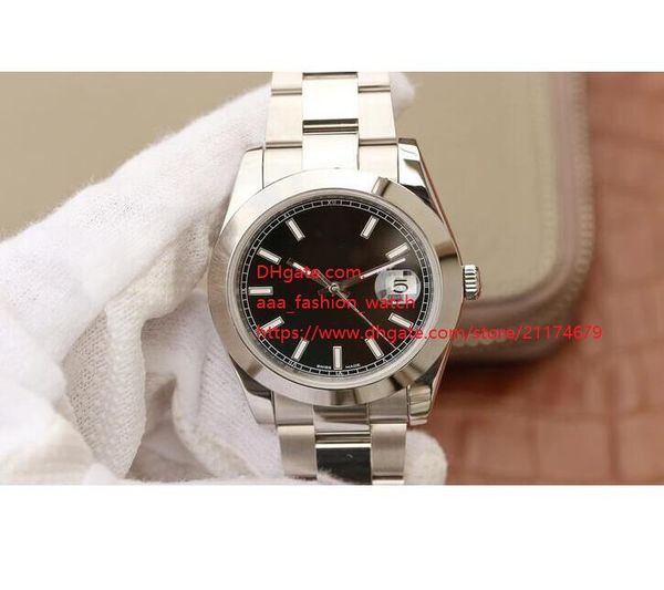 

factory supplier watch 41mm 126300 asia 2813 mechanical automatic mens watches black dial, Slivery;brown