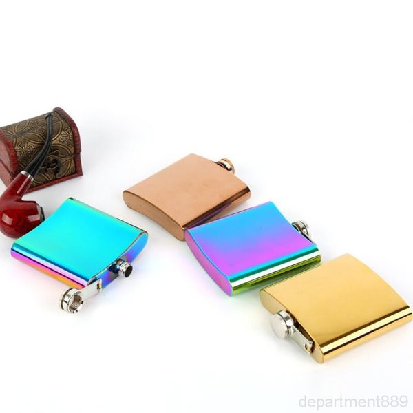 

a-6 oz high steel hip flask quality 100% rose gold plate stainless owe1211