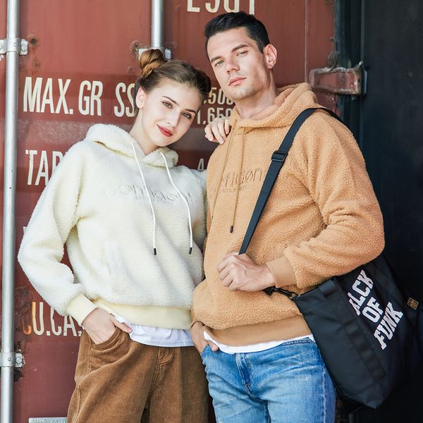 

2021 new solid color hooded hoodies men casual long sleeve streetwear sweatshirts hip hop male fashion blouse tracksuits 0ung, Black