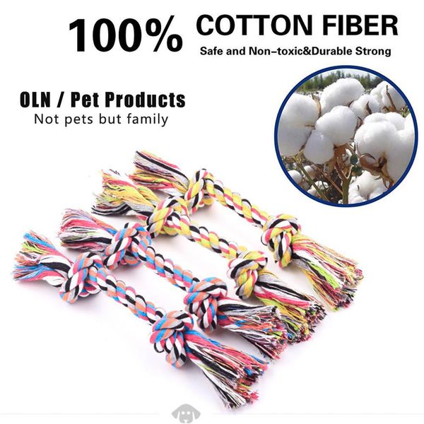 

1 шт. pets dogs собаки для домашних животных поставки pet dog puppy cotton colum cleh knot toy прочная плетеная костяная веревка 15см смешно
