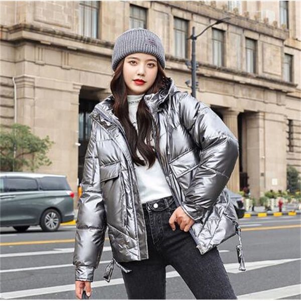 

2021 new parkas with hoodie women's fashionable warm winter woman casual jacket t1n6, Black