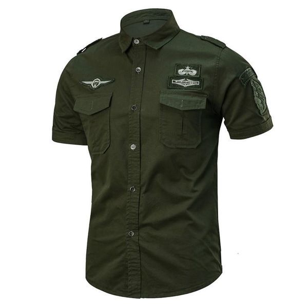 

летняя военная рубашка мужская хлопок с коротким рукавом повседневная рубашки мужской большой размер -6xl 101 воздушно-десантное тактическо, White;black