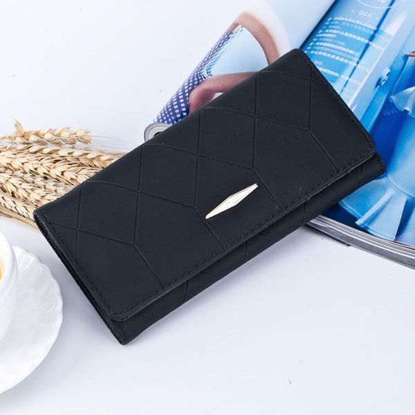 

transer women solid hasp coin purse long wallet card holders handbag drop shipping m23 30s, Red;black