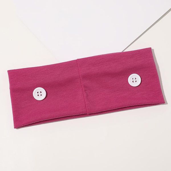 

1pc boho cross knotted headbands with button solid color headwear women elastic hair band yoga running hair accessories q bbyiax