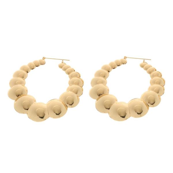 

hoop & huggie design earrings and women filled fashion ball circle jewelry 2021, Golden;silver