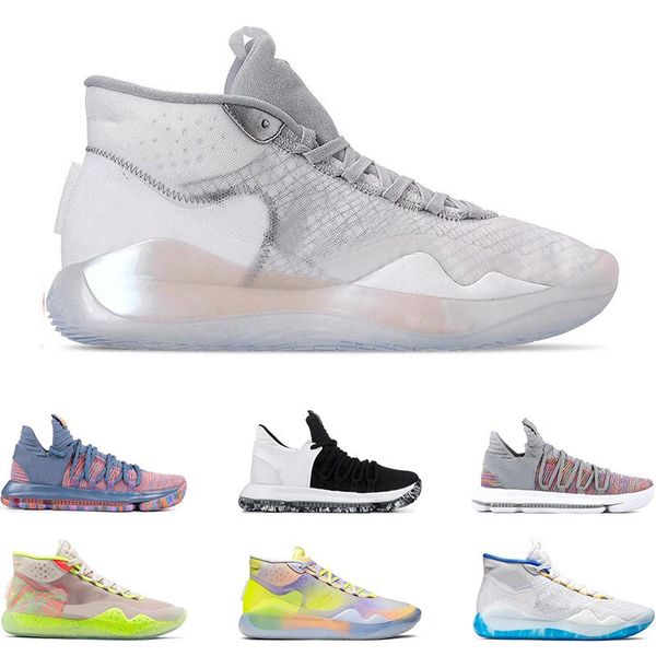 

new mens size university basketball 10 12 wolf 90s kid warriors trainers shoes grey sports home finals eybl sneakers red kd -12 qcqhk, Black