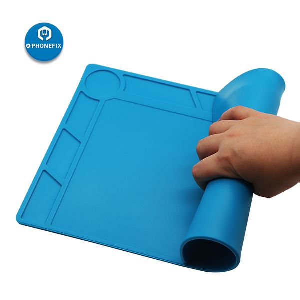 

heat working mat heat-resistant bga soldering station insulation silicone and mouse pad for mobile phone repair