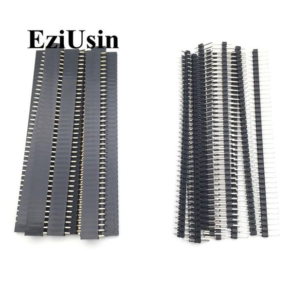 

20pcs 10 pairs 40 pin 1x40 single row male and female 2.54 breakable pin header pcb jst connector strip for ardui wmtgdz