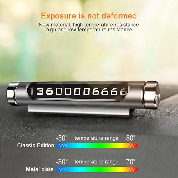 

new car temporary parking card phone number plate magnetic adsorption design 3d mobile phone number card car sticker h wmtifc
