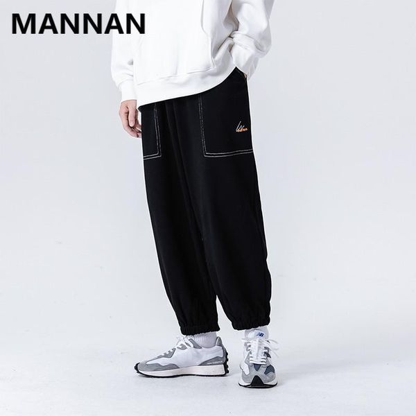 

2020 cargo pants jogger sweatpant dark hip hop cargo pants fashion casual casual joggers loose outwear coat trousers, Black