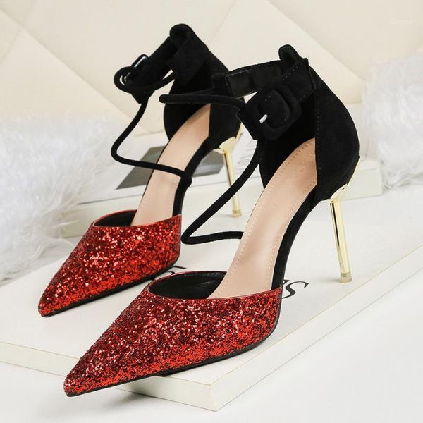 

glitter heels mary jane shoes stiletto elegant shoes for woman ladies pumps wedding heels women party extreme high1, Black