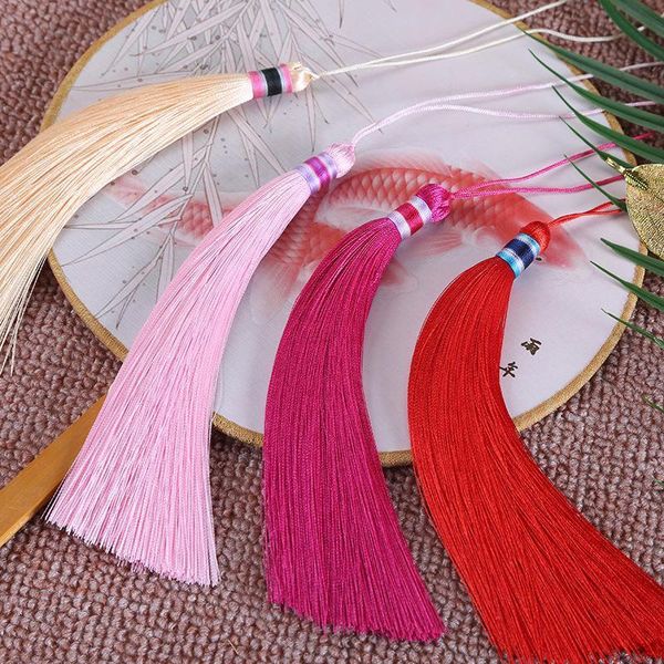 

5pcs chinese style colored polyester tassels home textile curtain clothes decorative charms pendants diy crafts fringe trim h jllefp