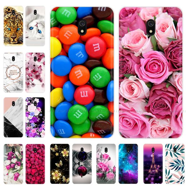 

силиконона con dibujos animados 8a, funda trasera de tpu suave para xiaomi redmi 8a 8 a