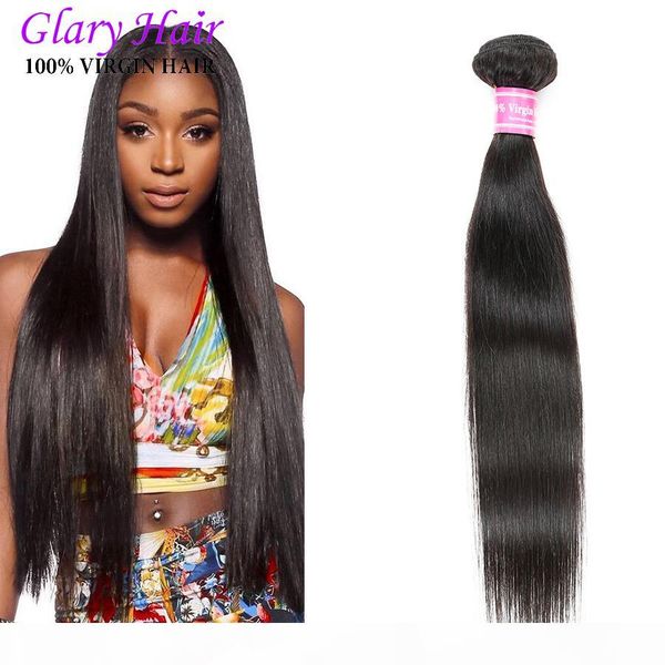

straight brazilian human hair body wave indian grade 8a virgin hair 3pcs lot 8-30 inch unprocessed human hair extension natural color, Black