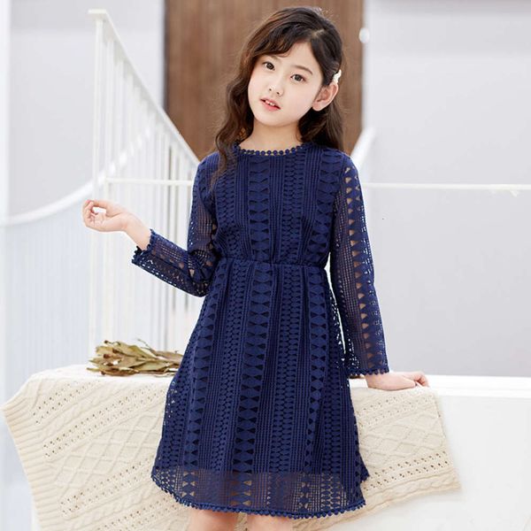 

korean children's skirt lace new girls' drs in spring 2020 lrt3, Red;yellow