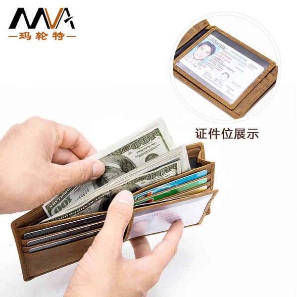 

wallets bags handbags leather men's short rfid anti magnetic card bag multi, Red;black