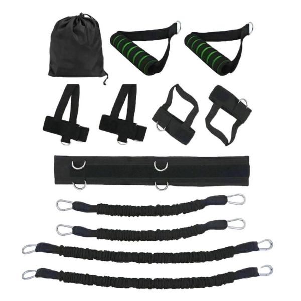 

resistance bands stretching strap set exercises leg waist arm with 2 handles