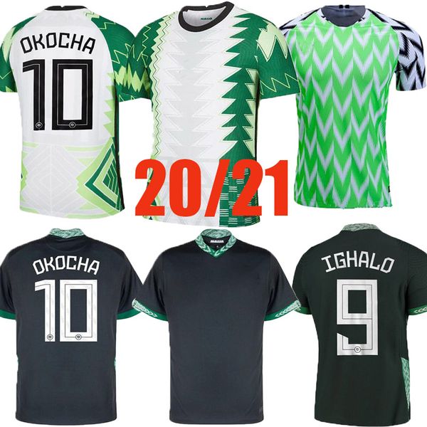 

2020 2021 soccer jerseys 20 21 okechukwu okocha ahmed musa mikel football shirt uniform, Black