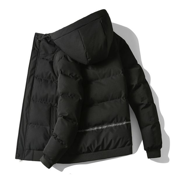 

winter men's coat korean trend thiened warm flying suit handsome short down cotton padded jaet, Black