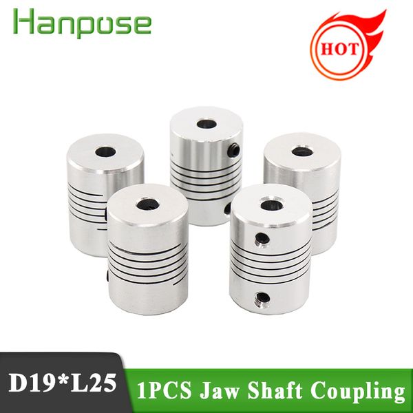 

5pcs flexible coupling od 19x25mm wholesale dropshipping cnc motor jaw shaft coupler 5mm x 8mm for 3d printer accessories