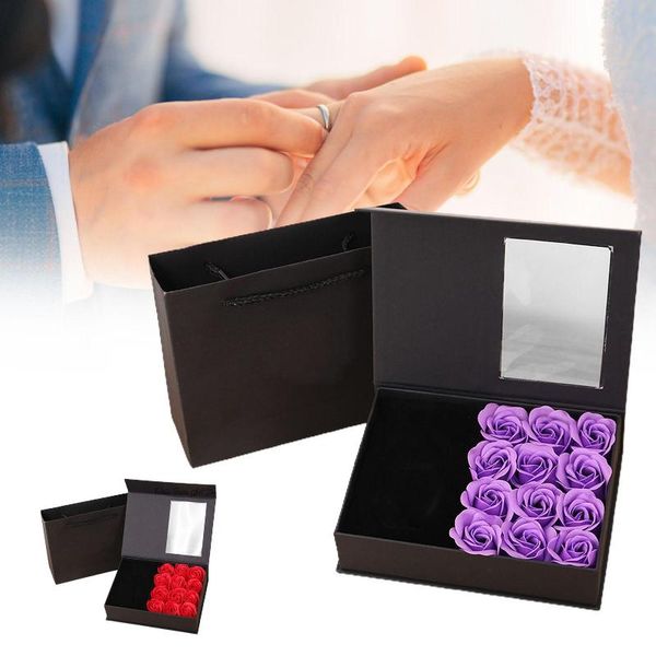 

preserved soap flower design lipstick perfume packaging decor storage container