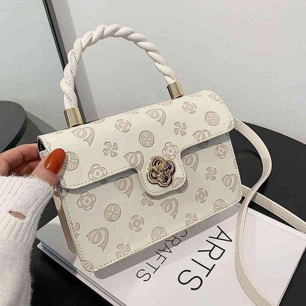 

2022 factory wholesale net red handbag female fashion korean embossed texture fresh and sweet one shoulder messenger bag