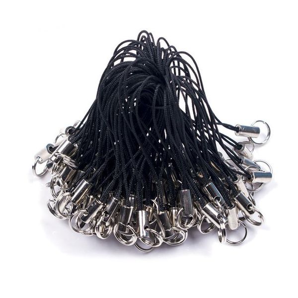 

100pcs/lot thread cord bag key ring diy bags toys phone hanger clips key holder keychain diy keyfob diy keychain acc bbymnj