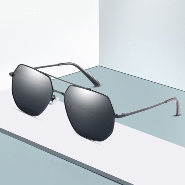 

polarized polygonal men's driving 2020 new sunglasses umet, White;black