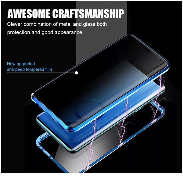 

360 protective privacy magnetic glass case for samsung galaxy s8 s9 s10 s20 plus note 20 10 9 8 ultr jllvjh