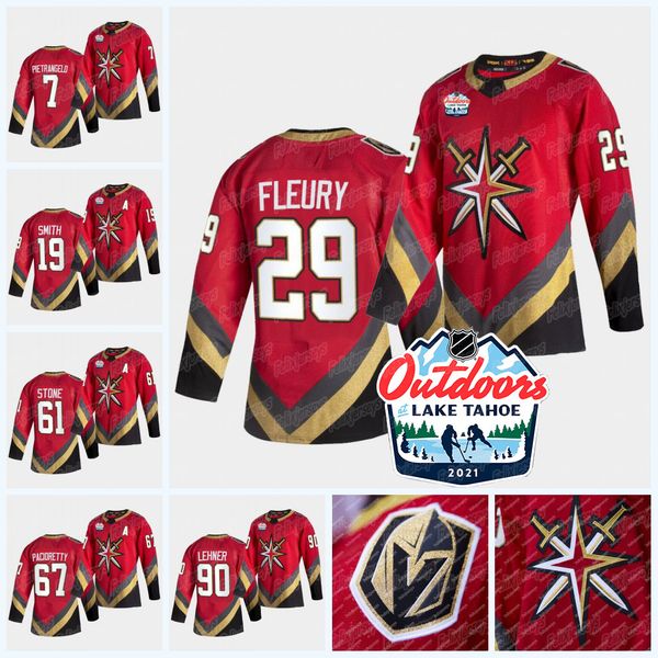 

vegas golden knights 2021 outdoors sunday lake tahoe retro jersey mark stone reaves fleury robin lehner pietrangelo pacioretty, Black;red