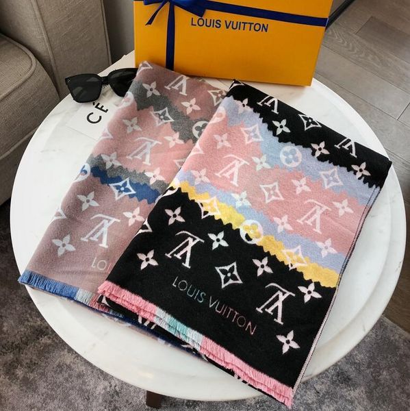 

2021scarves designer fashion brand scarves 100% cashmere winter men's and women's long shawls size 180x70cm no box